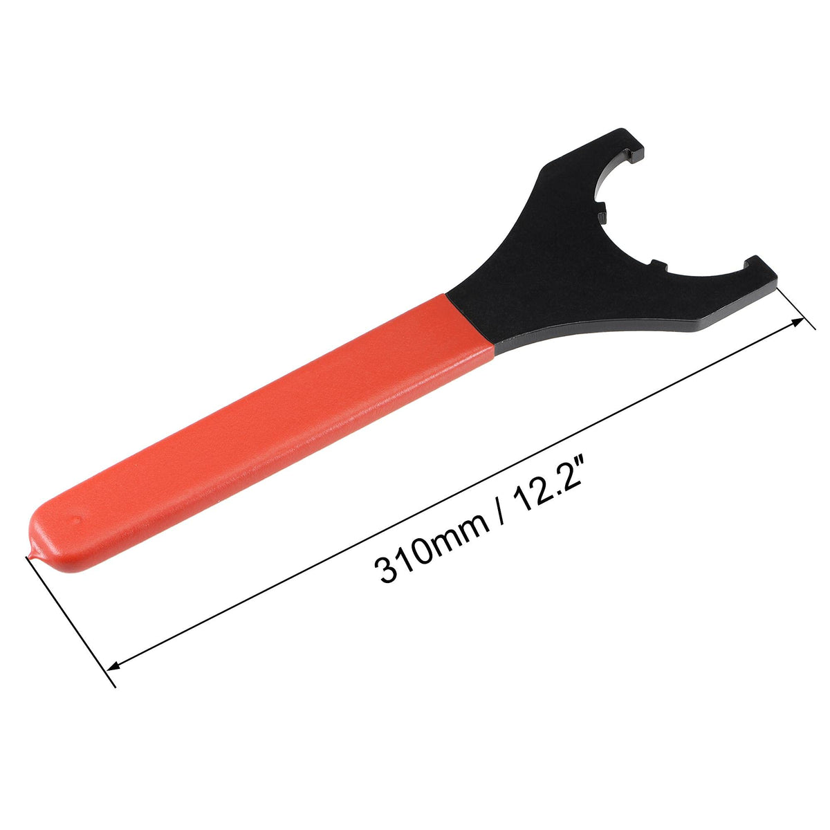 uxcell Collet Chuck Wrench Spanner for ER50UM Clamping Nut CNC Milling Lathe Chuck Holder Tool with Red Non-slip Handle