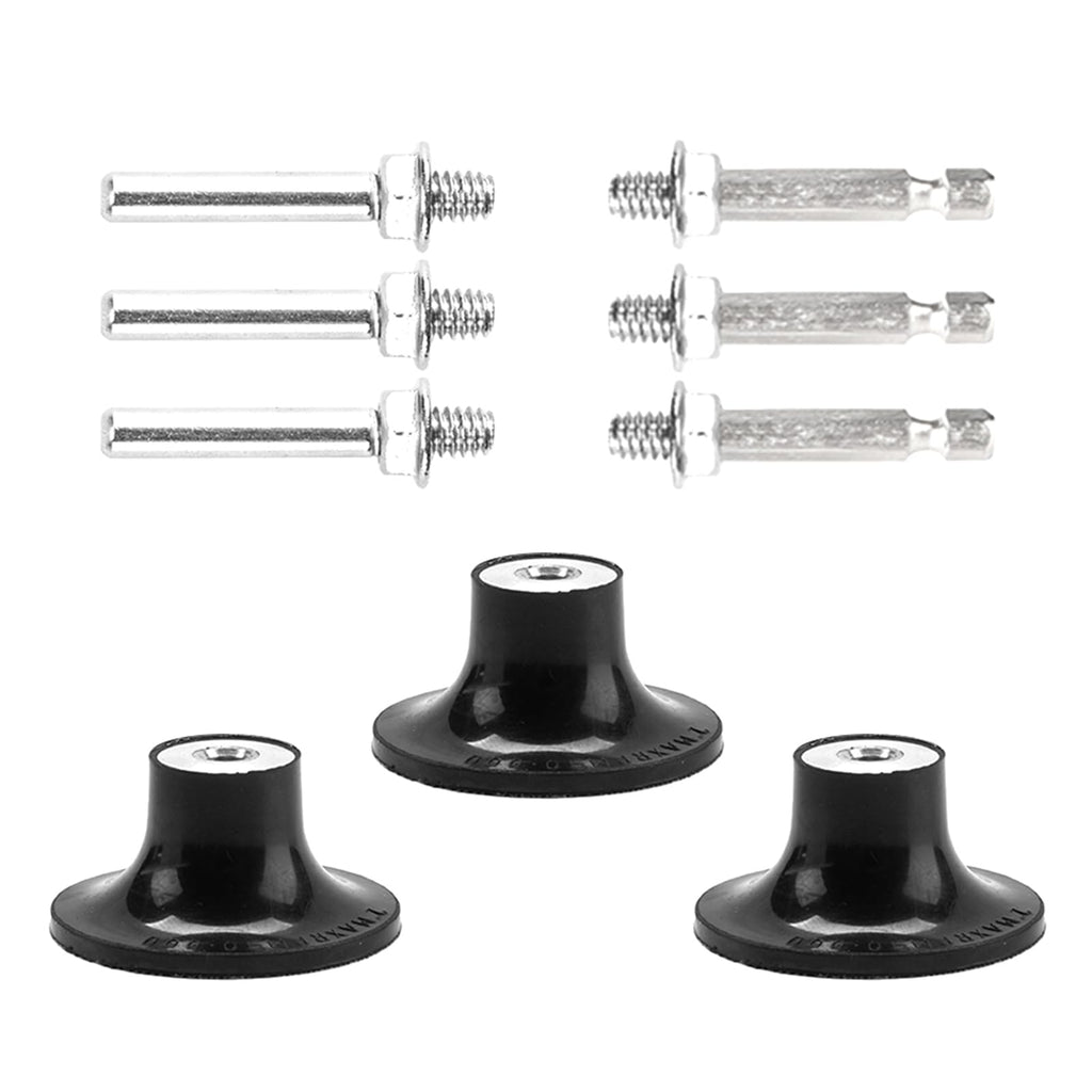 HOMO FABER 2 Inch Roll Lock Disc Pad Holder, Quick Change Adapter 3 Pack