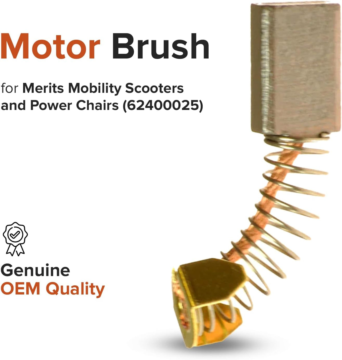 Replacement Motor Brush Set for Merits, Jazzy, Jet & Pride Scooters and Power Chairs (Set of 4)