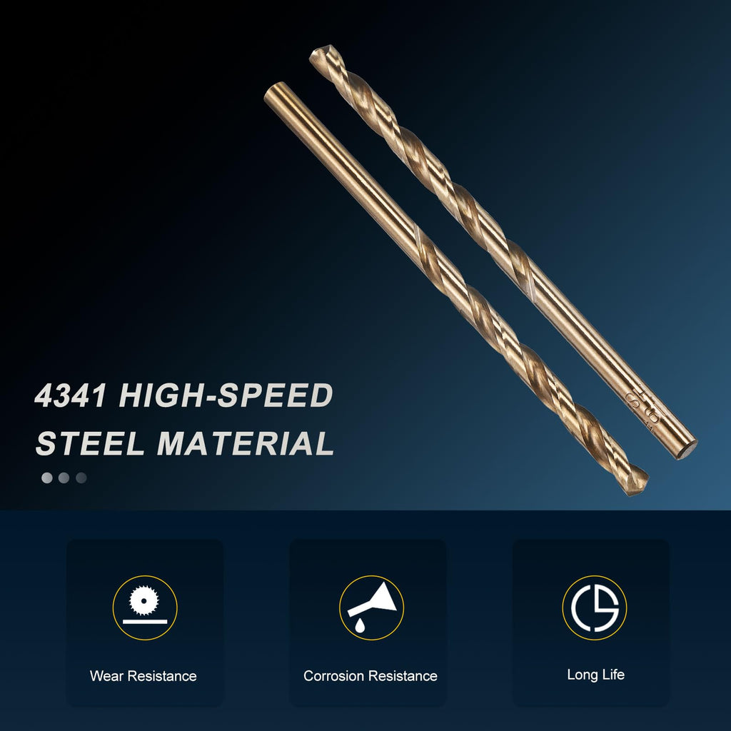 PATIKIL Micro #19 Drill Bit 4341 High-Speed Steel for Thin Metal 5 Pack