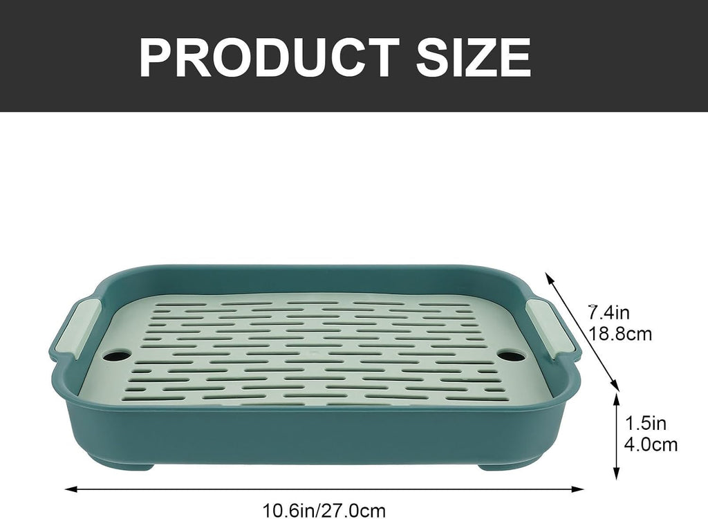 Bunny Litter Box Training Potty Activity Supplies for Rabbits Guinea Pigs Rectangular Hamster Toilet