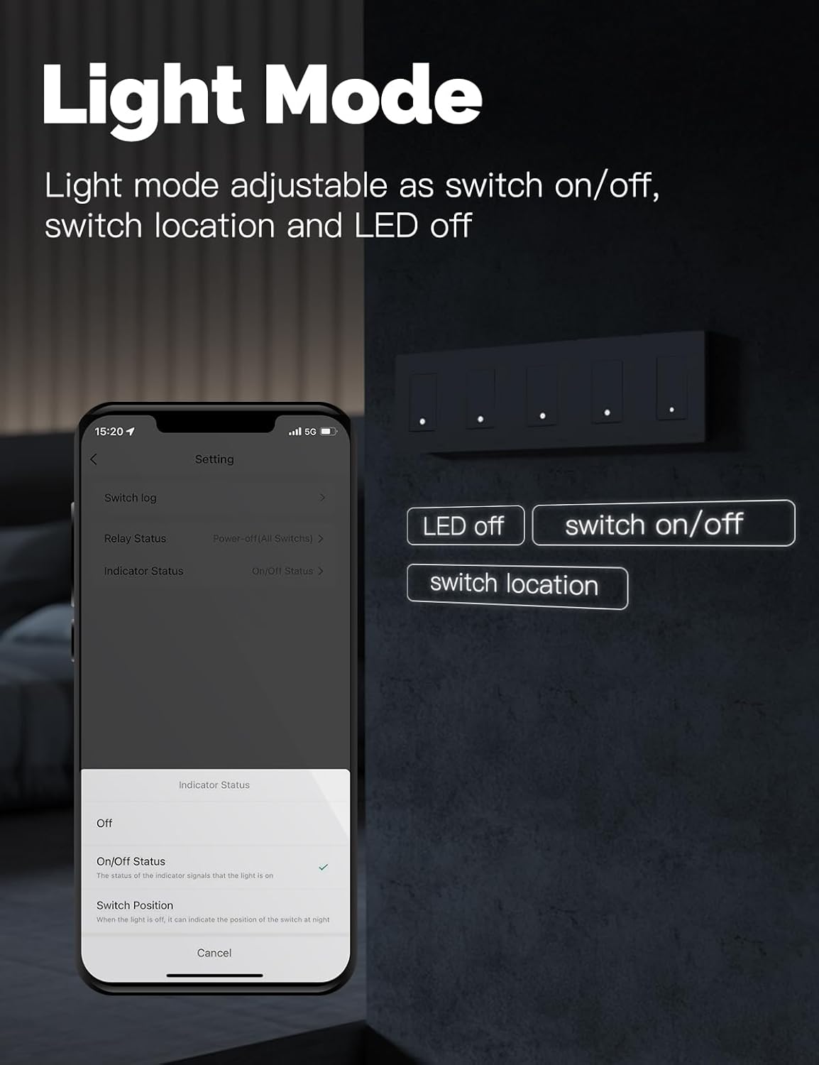 Zigbee 3 Way Light Switch 2 Gang. Require Neutral Wire
