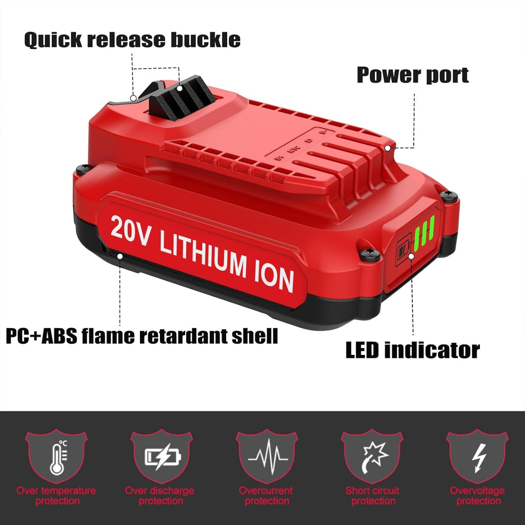 20V Battery Kits Compatible with Craftsman 20V Battery Tools
