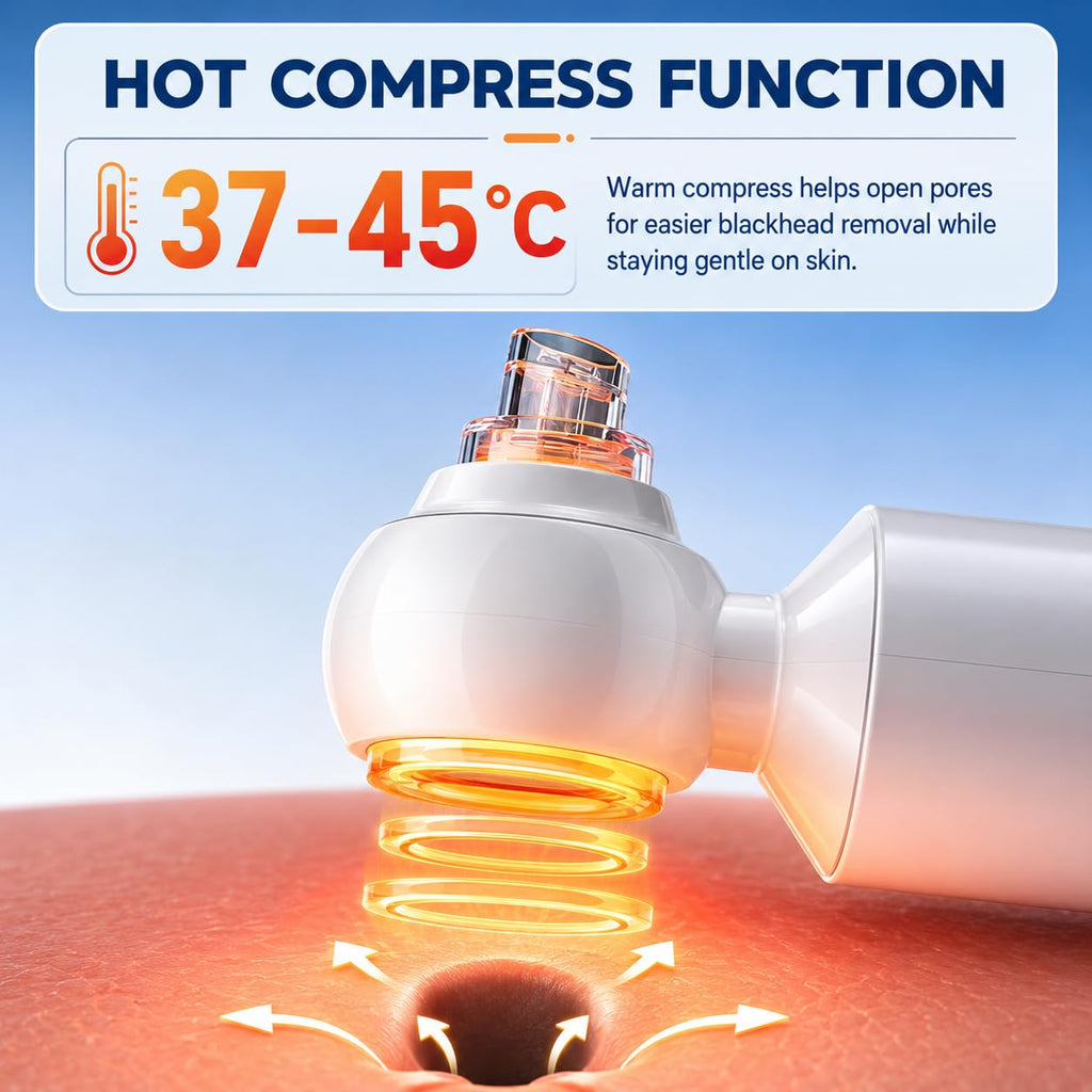 Blackhead Remover Suction Pore Vacuum Pore Hot Compress