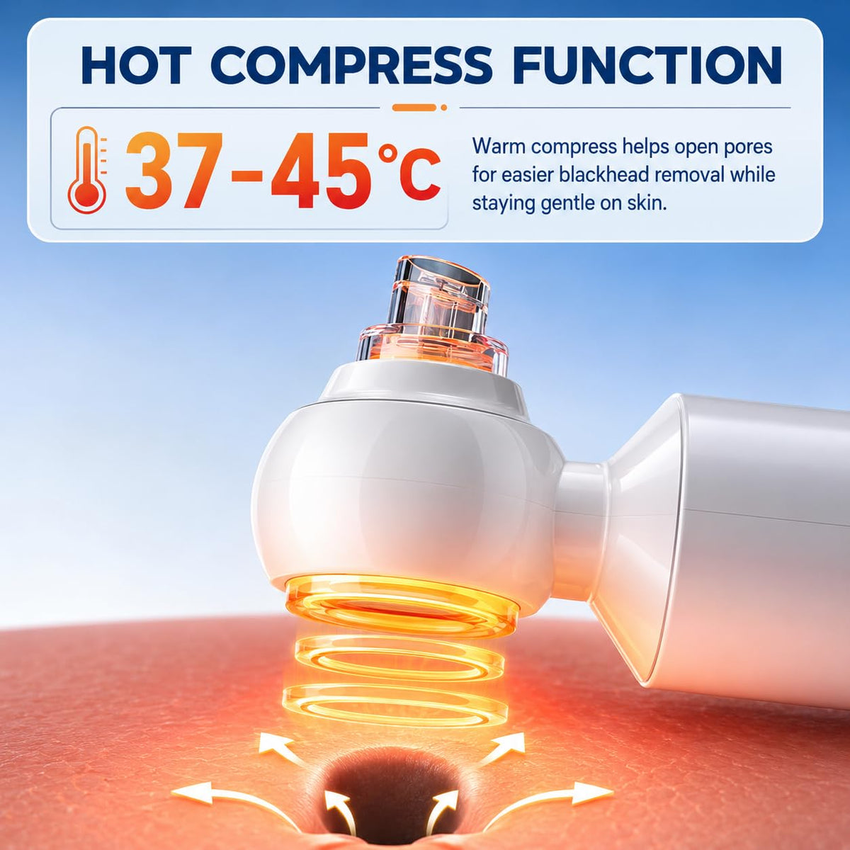 Blackhead Remover Suction Pore Vacuum Pore Hot Compress