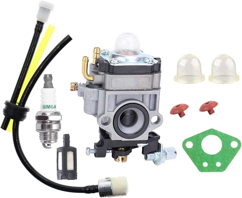 Hippotech Carburetor Replacement Compatible with Mitsubishi MP11‑001 CG260 TL26 TL33 TU26 TU33 Replacement Compatible with Zenoah G23LH G26L Brush Cutter 1E34F 1E36F Engine