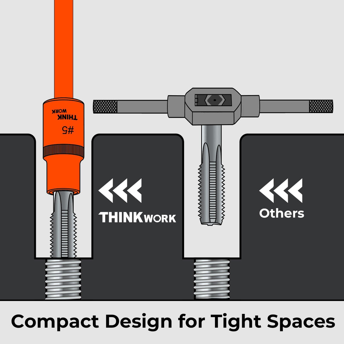 12-Piece Magnetic Tap Socket Set, 1/4" & 3/8" Square Drive Tap Handle Tool