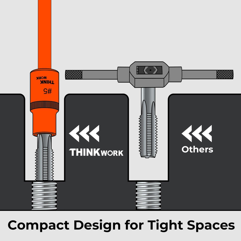 12-Piece Magnetic Tap Socket Set, 1/4" & 3/8" Square Drive Tap Handle Tool