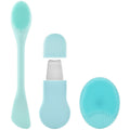 Blackhead Remover Tool Set, 2 in 1 Nose Pore Cleaning Brush & Skin Spatula