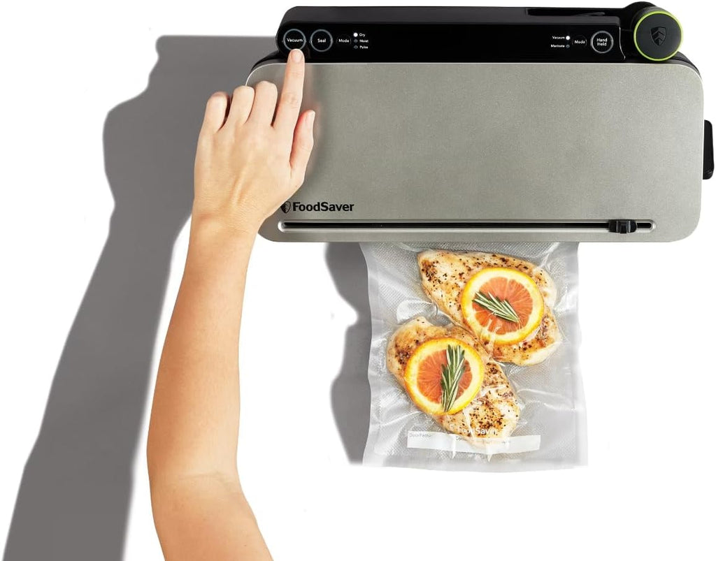 Vacuum Sealer Machine with 4 Settings Including Pulse and Marinate with Sealer Bags and Roll, Handheld Vaccum Sealer