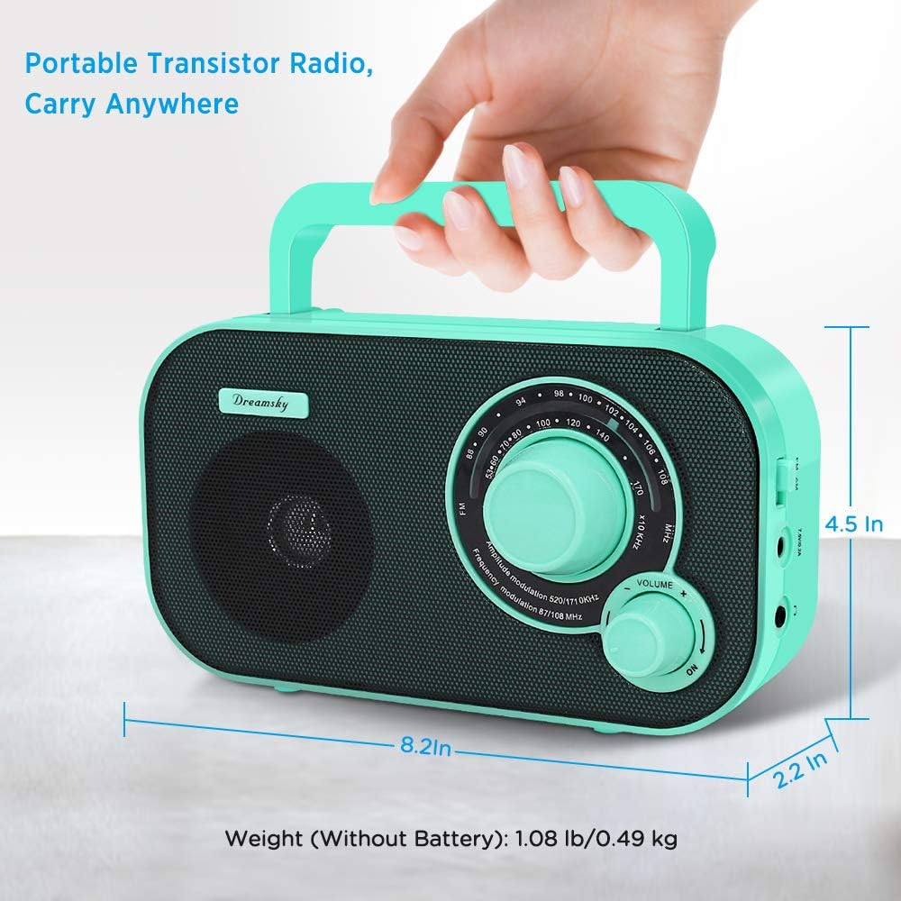 AM FM Portable Radio Plug in Wall or Battery Operated