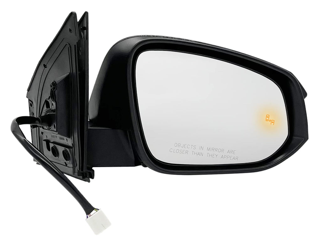 APA Replacement for Exterior Rear View Mirror 2015-2018 RAV4 with BSD Turn Signal Light Power Heated Glossy Cap Passenger Right Side TO1321343 879100R180