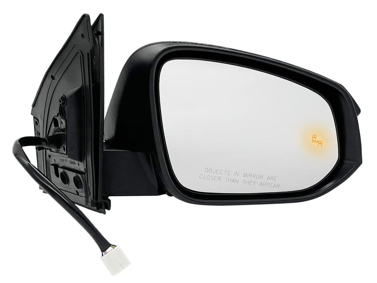 APA Replacement for Exterior Rear View Mirror 2015-2018 RAV4 with BSD Turn Signal Light Power Heated Glossy Cap Passenger Right Side TO1321343 879100R180