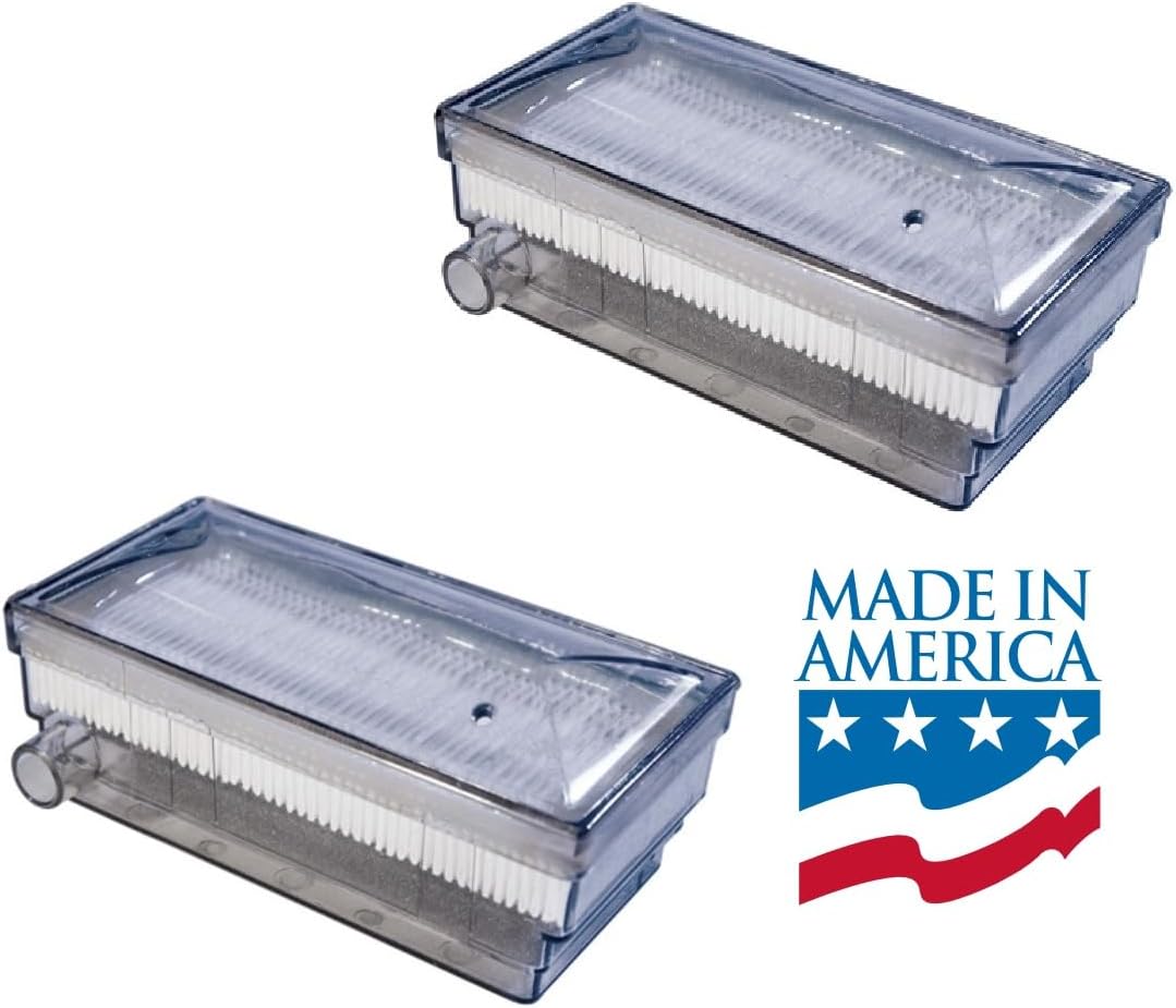 Intake HEPA Filter Compatible with Respironics EverFlo Oxygen Concentrators - Made in USA - 2-Pack
