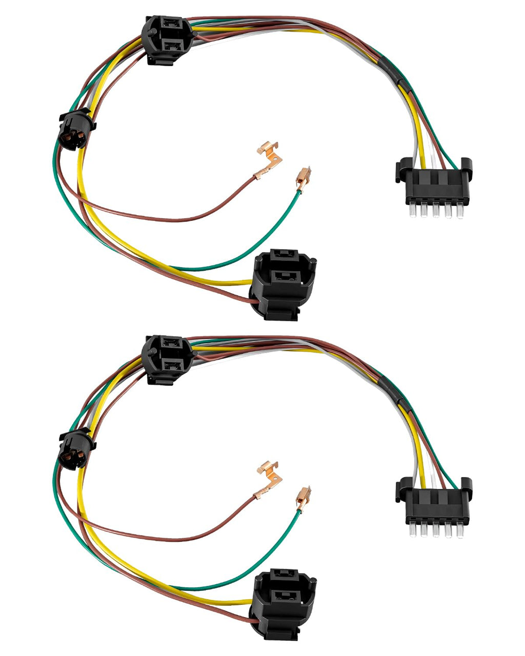 2PCS Headlight Halogen Wiring Harness Kit