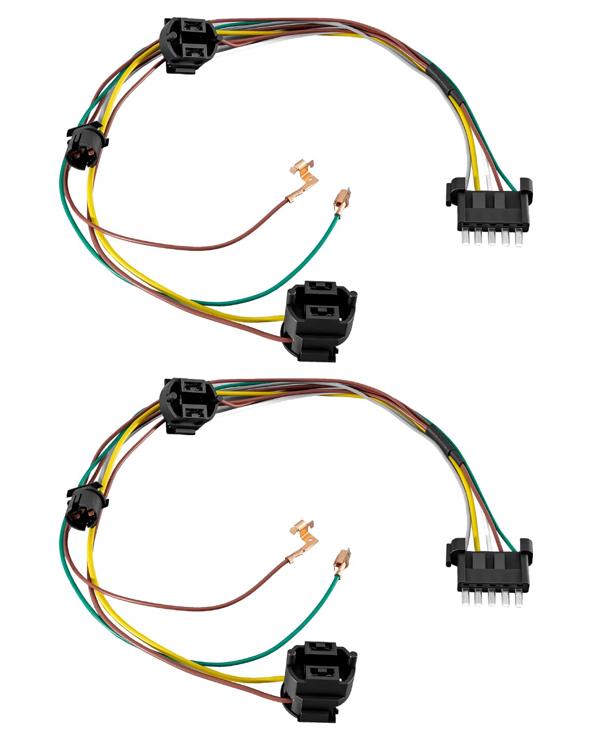 2PCS Headlight Halogen Wiring Harness Kit