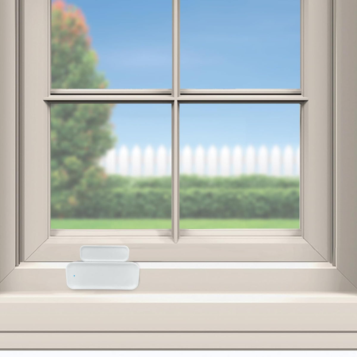Smart Wi-Fi Window & Door Sensor, Wireless 2.4GHz Wi-Fi Door Sensor, No Hub Required, Instant Notifications, Remote