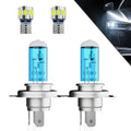 TTDBDAN Headlights+ License Plate Lights Fit For Honda Pilot 2003-2005 Light Bulbs, 9003/H4/HB2 High/Low Beams+ License Plate Lights Combo,Plug And Play,Pack of 4