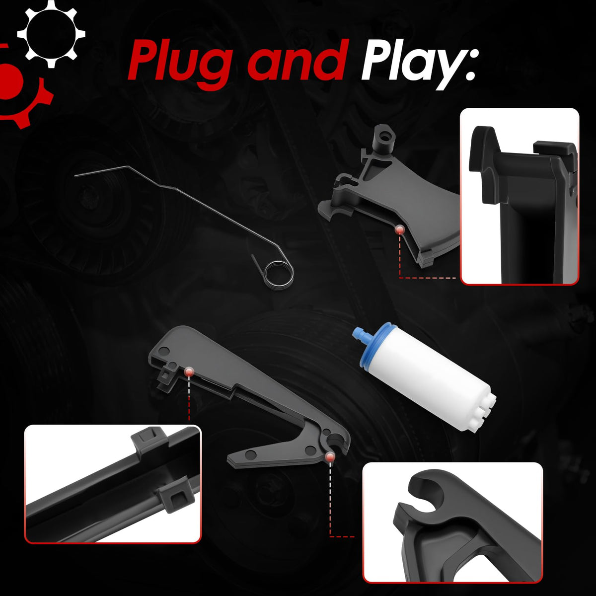 Throttle Control Parts Kit for Husqvarna K760 K770 Disc Cutter 588086202