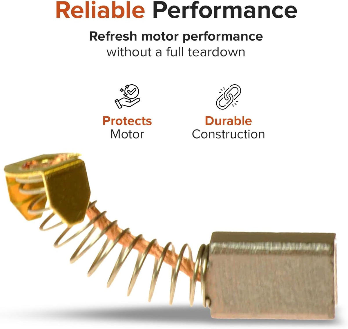 Replacement Motor Brush Set for Merits, Jazzy, Jet & Pride Scooters and Power Chairs (Set of 2)