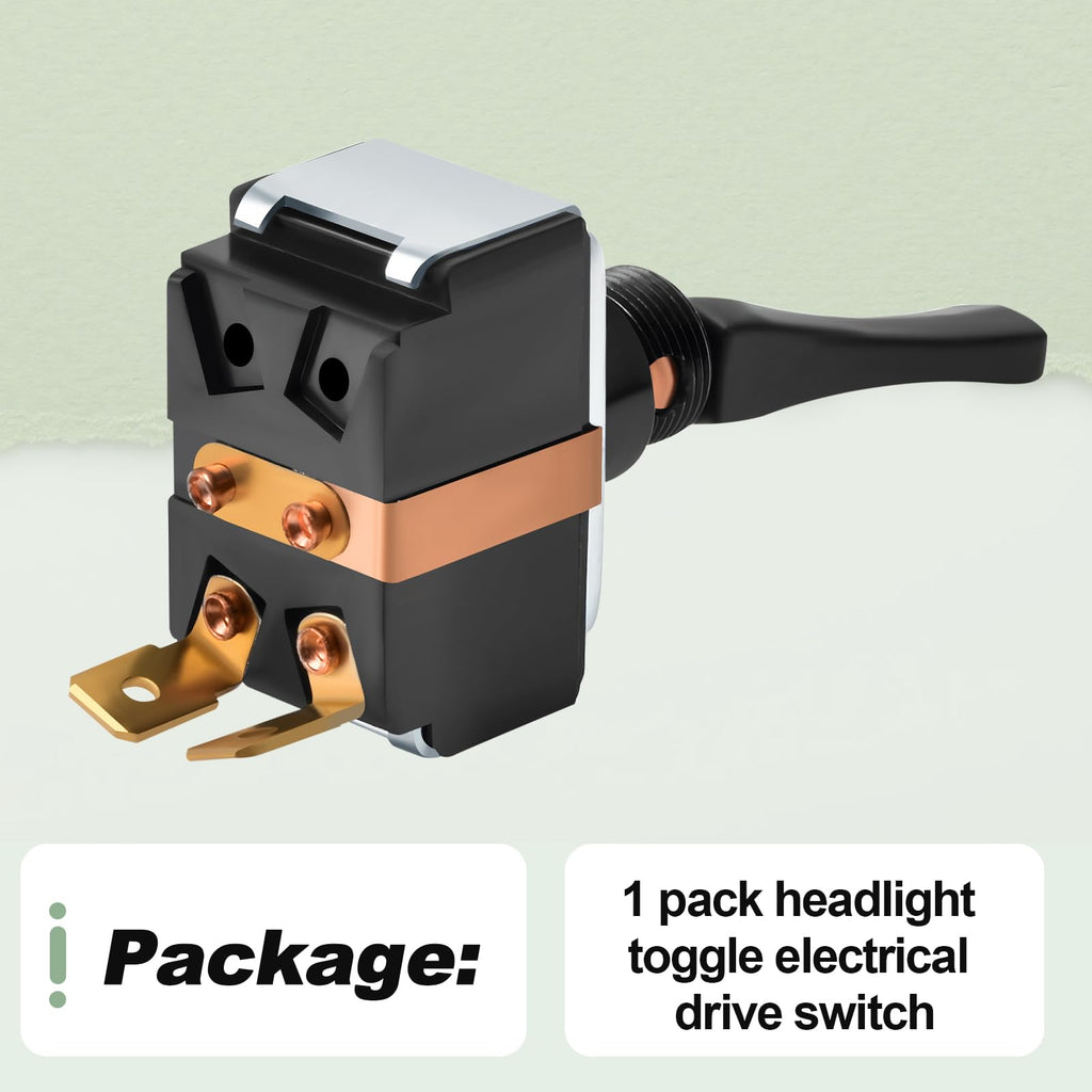 2 Pin Headlight Toggle Electrical Drive Switch Control Switch Compatible with Kenworth C500 T400 T450 Replace D66053204 8946K927 K301-196 K301196 577.59196