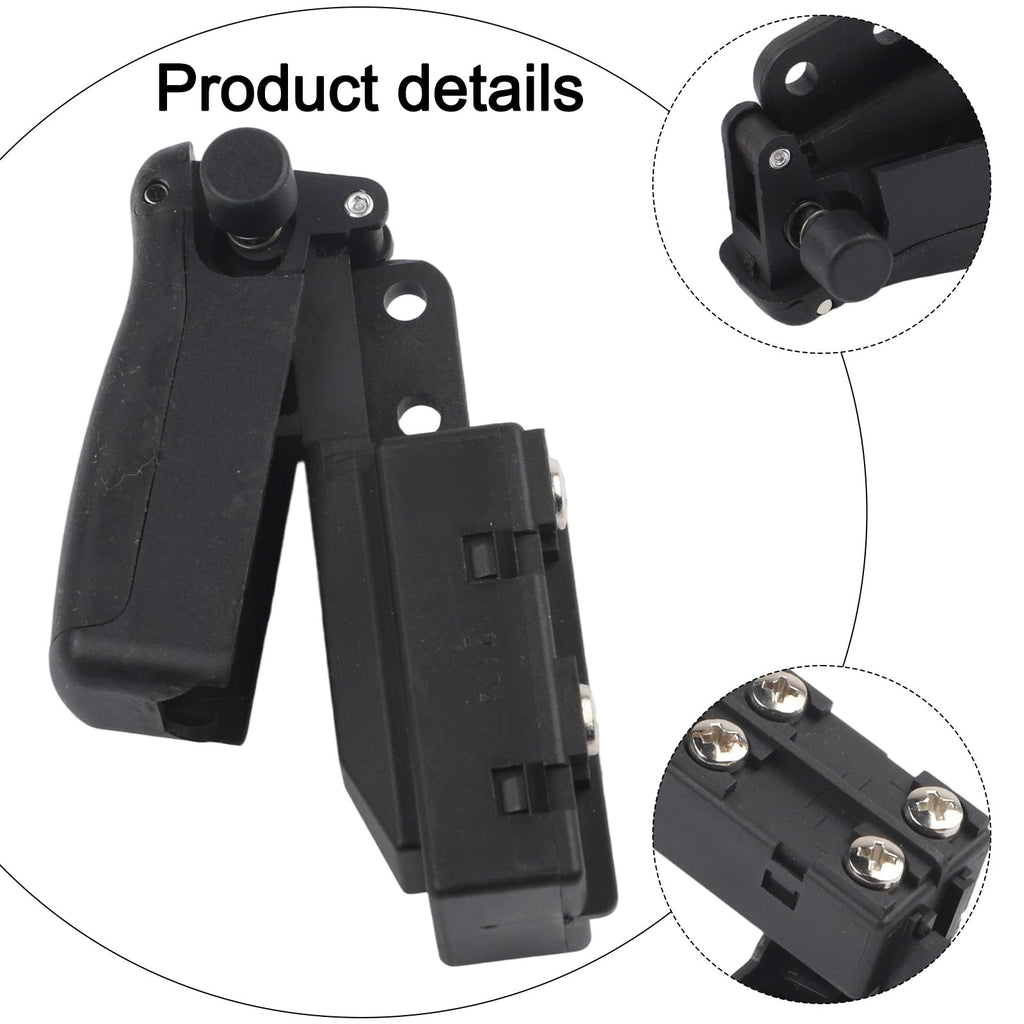 Replacement Part Miter Saw Trigger Power Switch for BGV-2122-004 Angle Grinder Polisher Press Self-Locking Switch, Electric Hand Drill or Other Power Tools