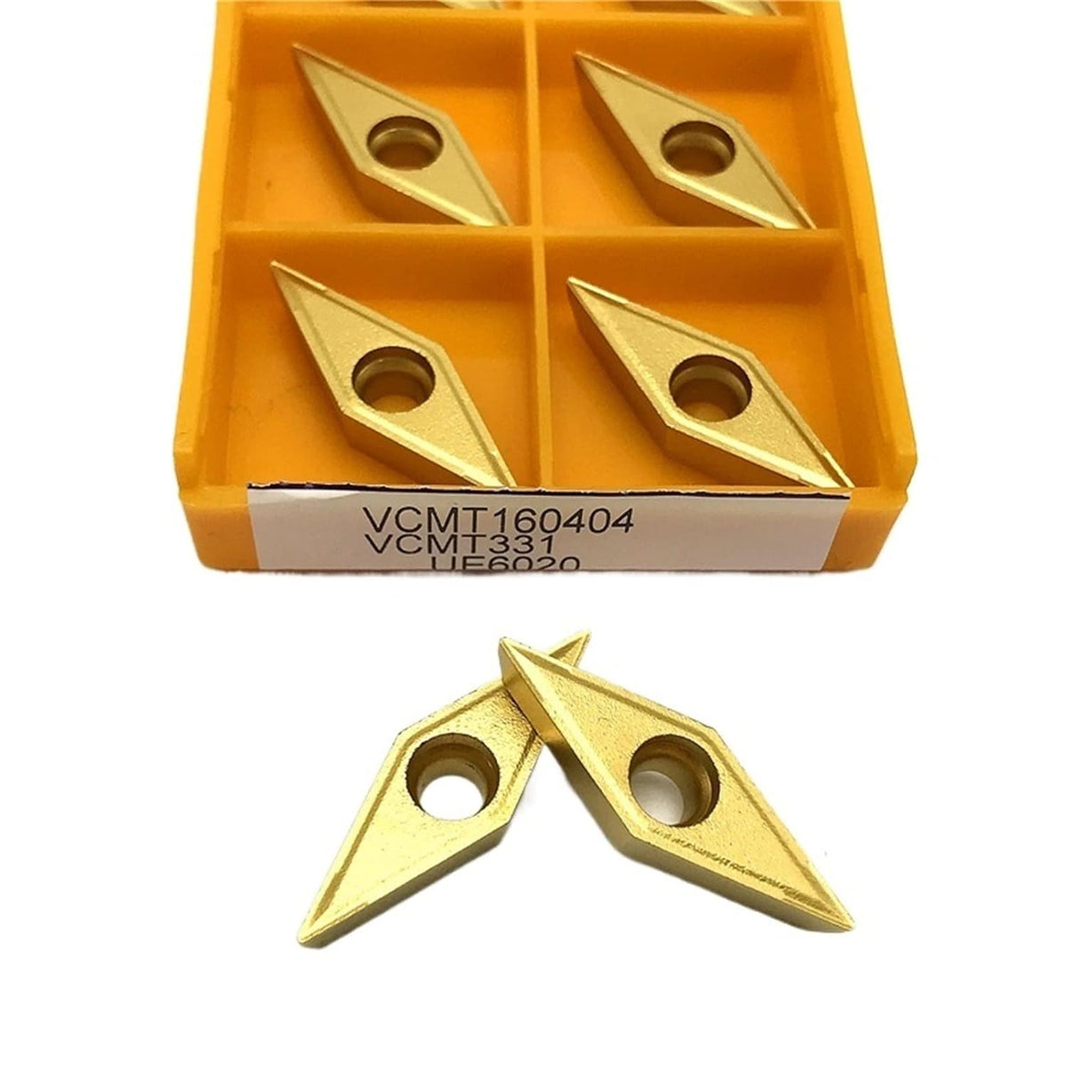 Indexable Lathe Carbide Insert VCMT160404 VCMT160408 Internal Turning Tools Carbide Insert Lathe Tool Turning Insert(VCMT160404 6020)