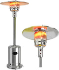 48000 BTU Outdoor Patio Heater, Floor Standing Portable Gas Heating Machine, Porch Propane, Commercial Stainless