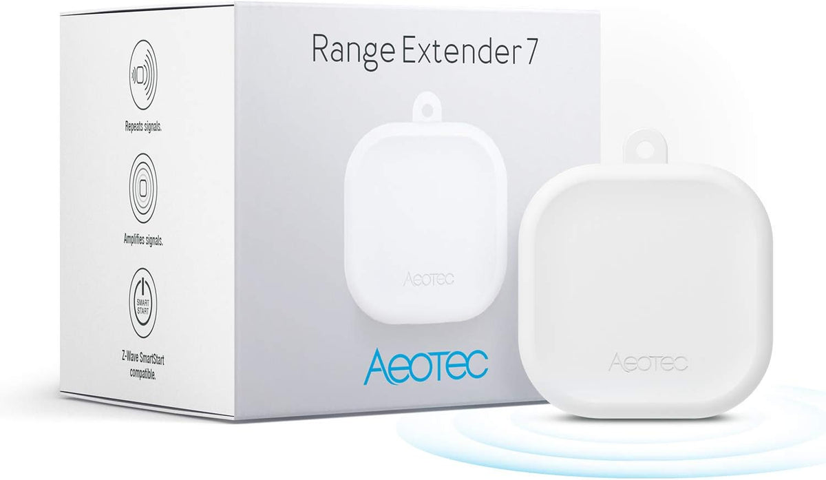 Z-Wave Hub Range Extender - Aeotec Range Extender 7 - Improves Performance and Range of Your Z-Wave Hub