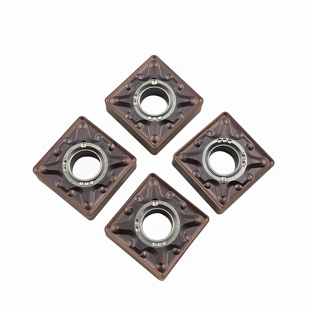 10PCS SNMG120408-MA Square Lathe Turning Carbide Inserts SNMG432-MA PVD Coated Turning Insert Used For Steel Stainless Iron Cast Iron For MSSNR/L Lathe Turning Tool Cut-off Holder (SNMG120408-MA MM25)