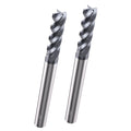 LU&MN Carbide Square End Mill 4 Flute 3/16", 2 Pieces