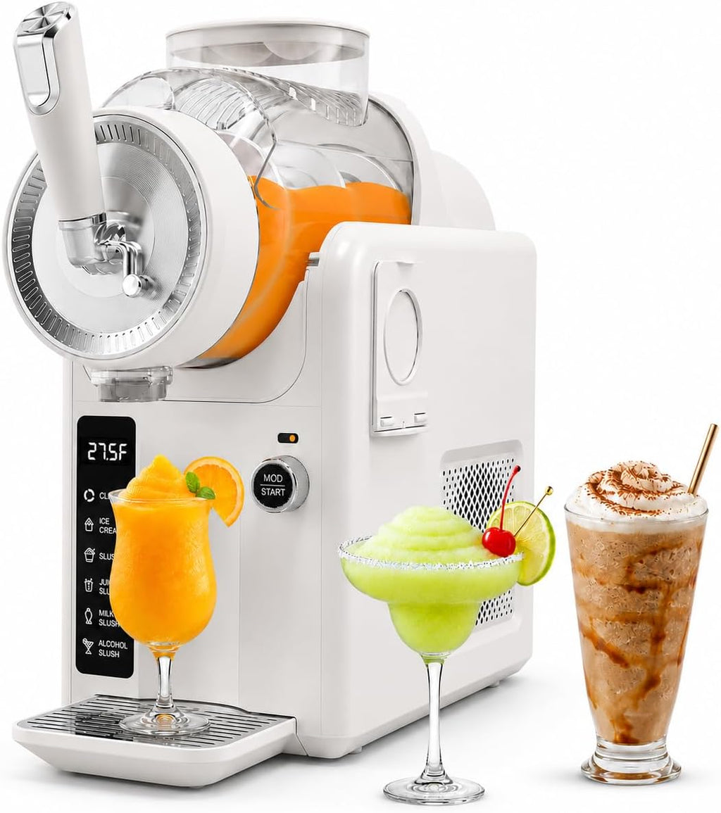 Slushie Machine for home, No Ice Needed, Soft Serve Ice Cream Maker