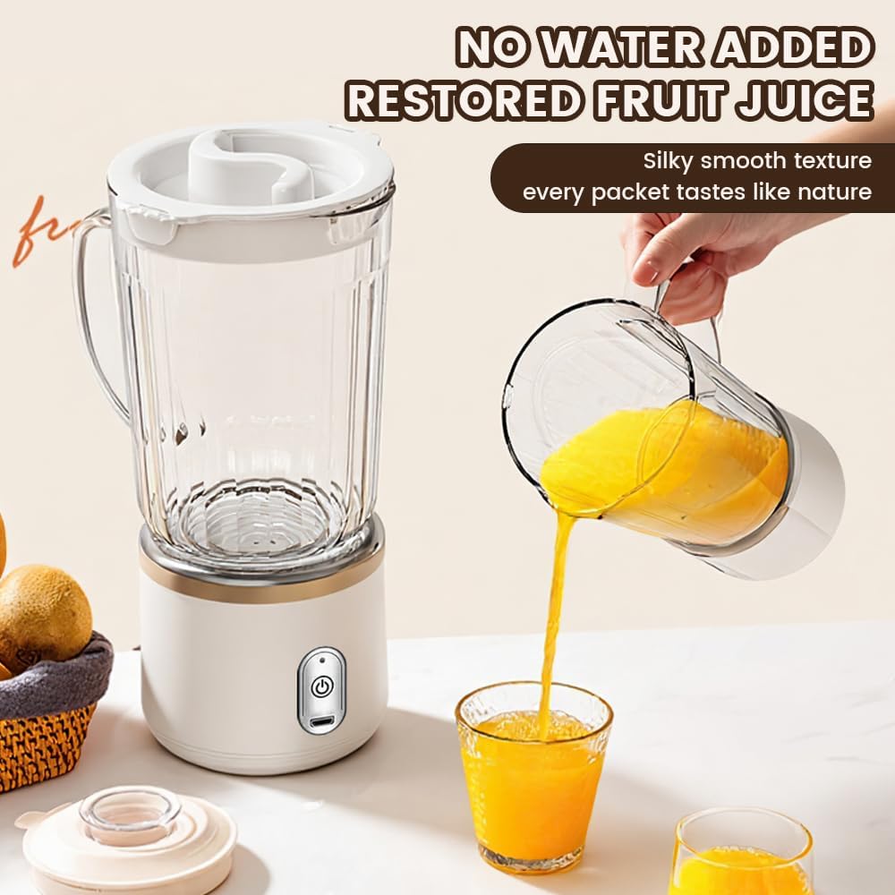 Personal Smoothie Blender, 20000RPM Compact Blender for Shakes with 2 Portable 24oz Cups, Dual-Serve Juicer for