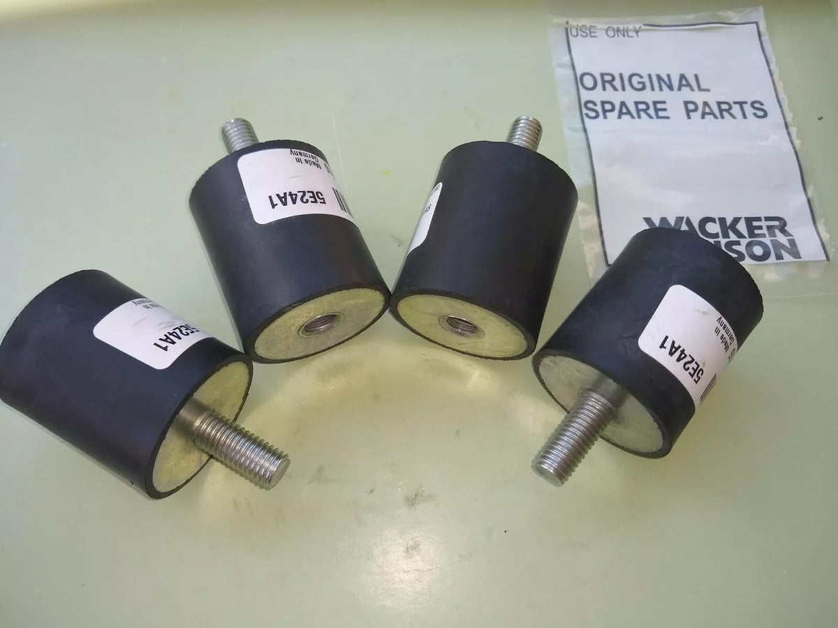 WP1550 WP1340 rubber shock mount plate compactor tamper set of 4,Replacement for Wacker