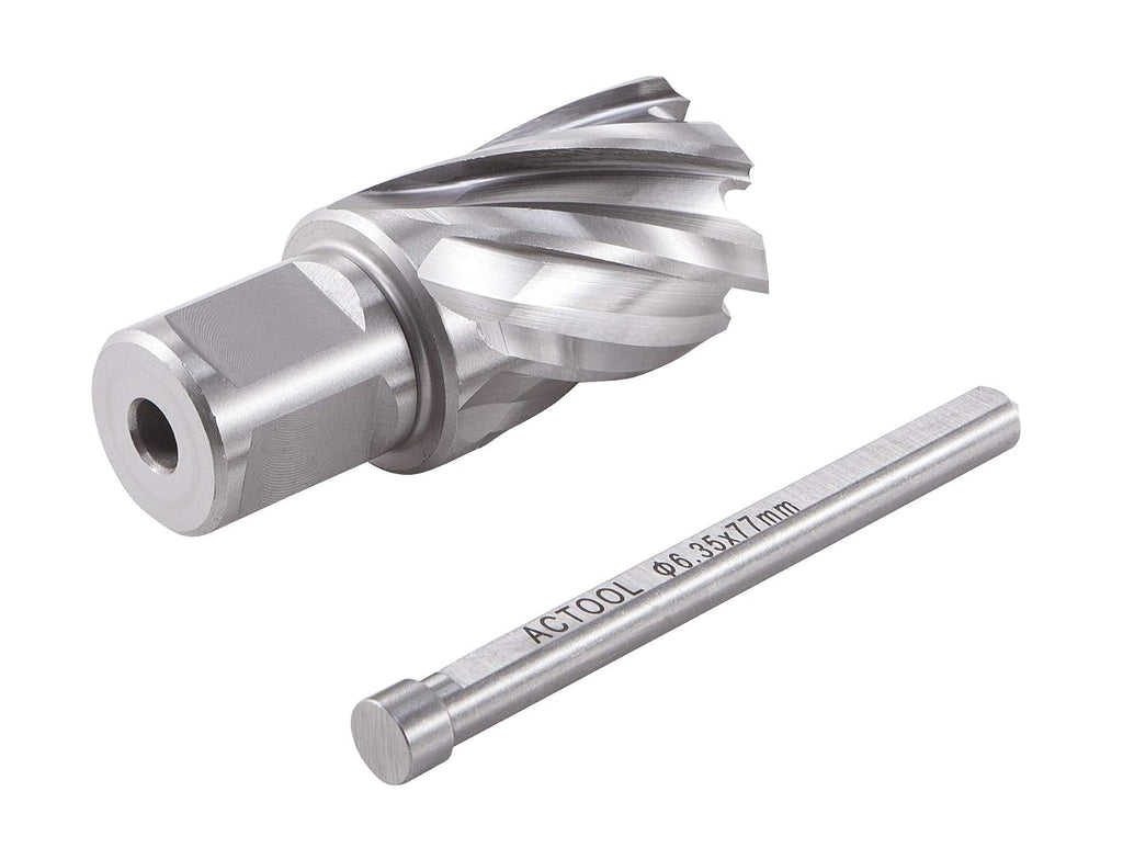 1" Diameter × 1" Depth of Cut HSS ANNULAR Cutter with 3/4'' Weldon Shank