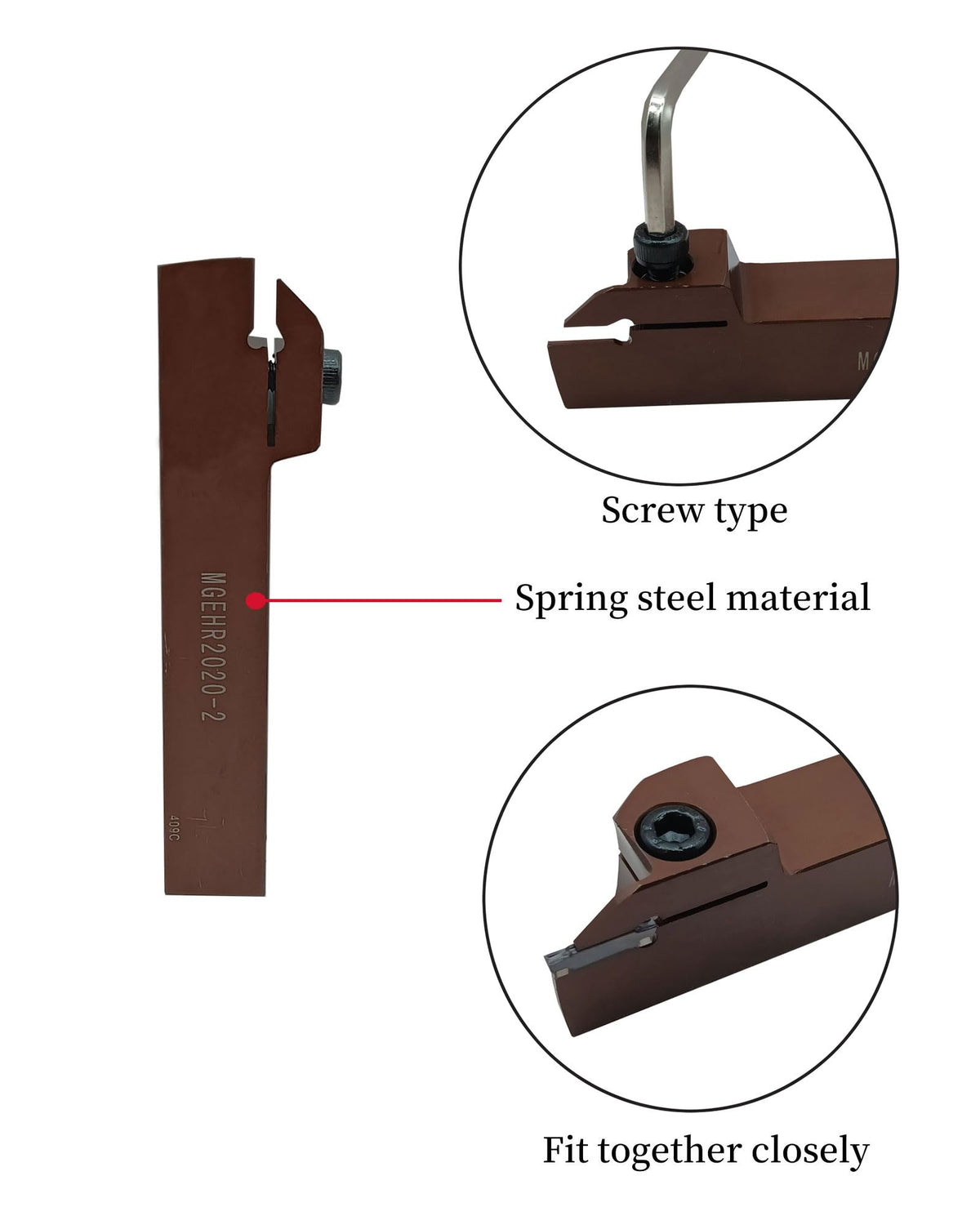 Zouzmin MGEHR2020-2 Grooving Holder Indexable