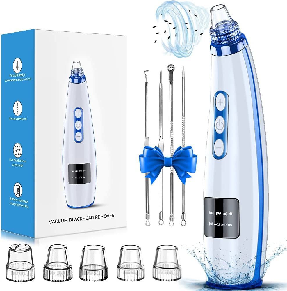Blackhead Remover Pore Vacuum, USB Rechargeable Face Pore Cleaner Tool