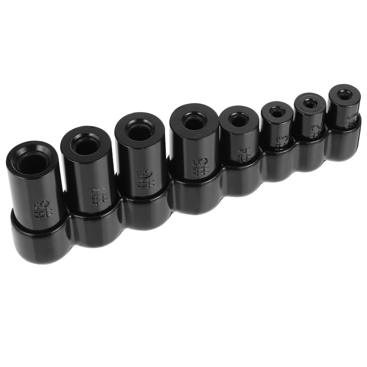 70500 Tap Socket Set 8-Piece Tap Sockets Use with 1/4" & 3/8" Drive Fits All MCTI Standard Taps 1/2" & 1/8" NPT, Up to 12mm Metric