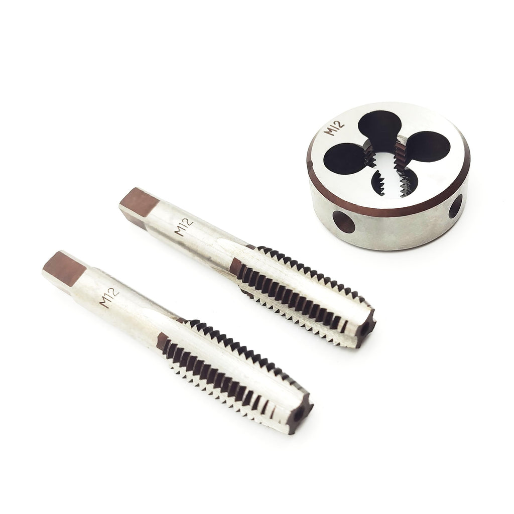 AtticZone M12 x 1.75 Metric Hand Thread Tap and Die Set, Right Hand