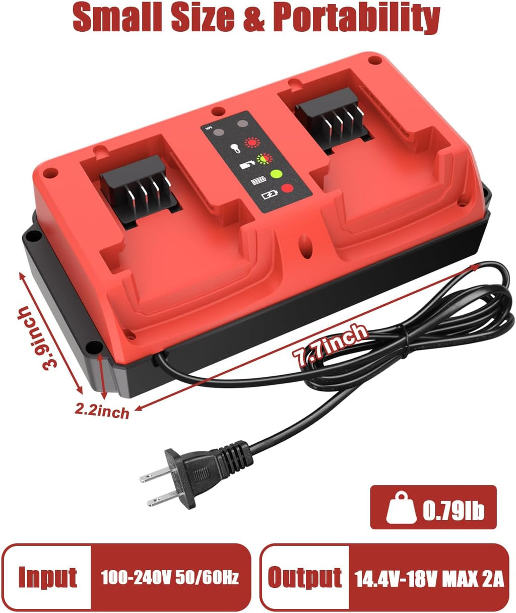18V Charger Station Replacement for Milwaukee M18 Battery Charger