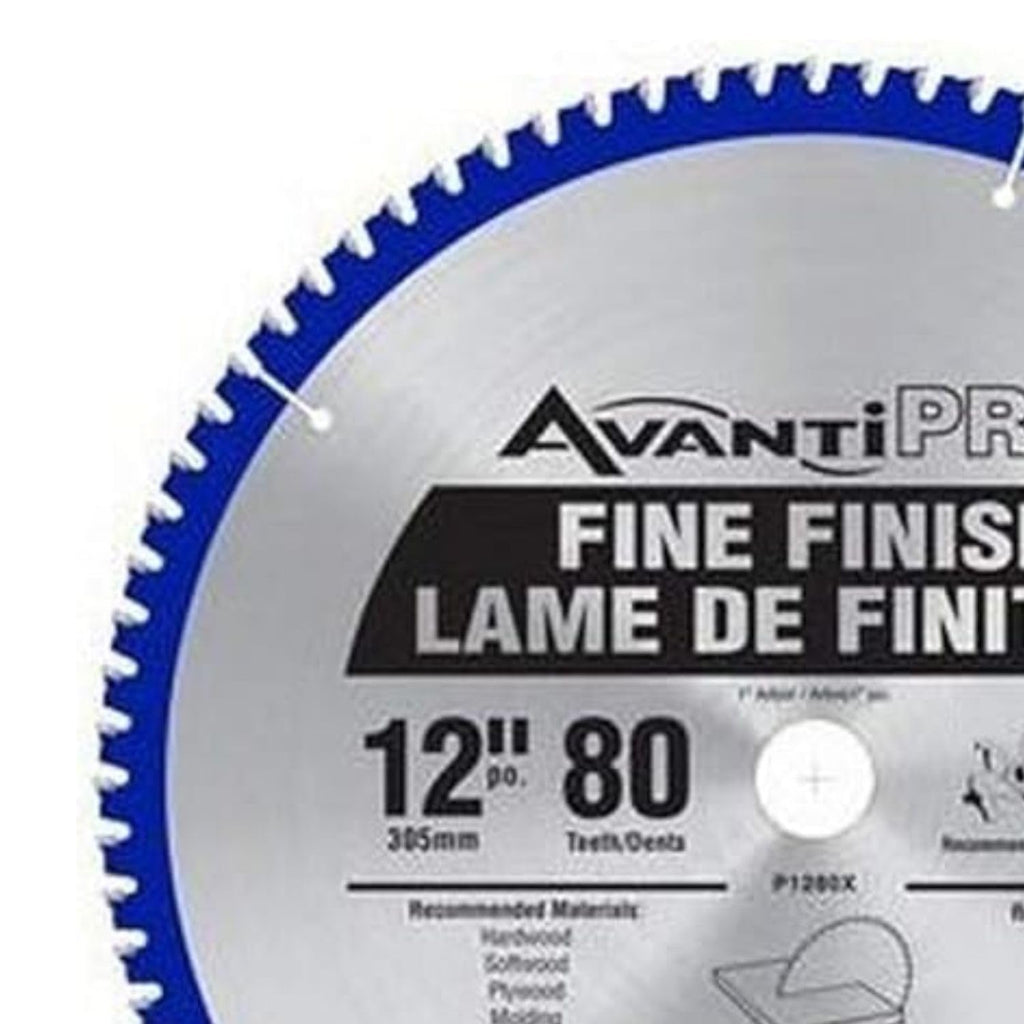 AvantiPRO Fine Finish Saw Blade with Carbide-Tipped Teeth - 80-Tooth