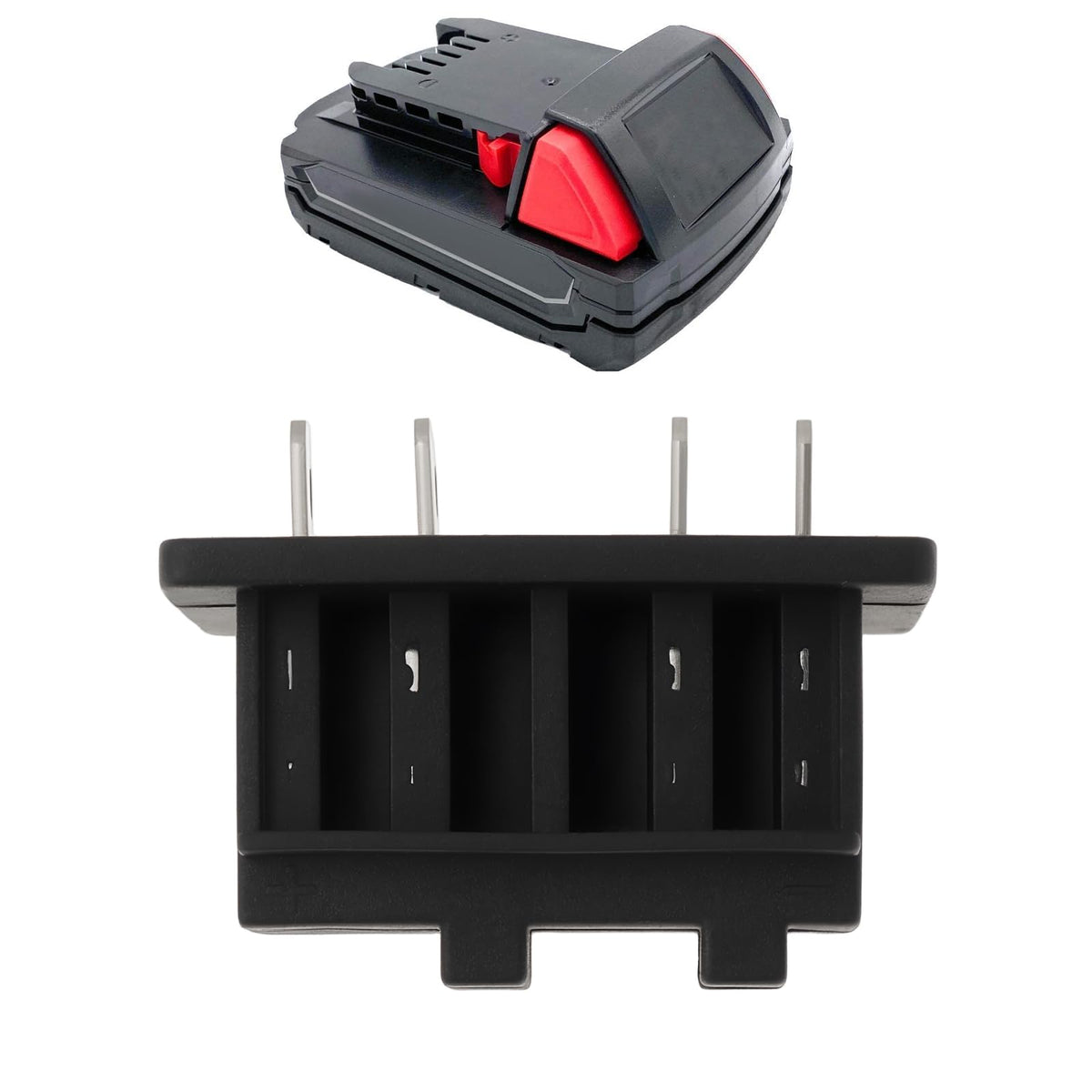 ECSiNG 18V Battery Connector Suitable for Electrical Tools for 18 Lithium Battery Compatible with Milwaukee 18V 48-11-1815 Model