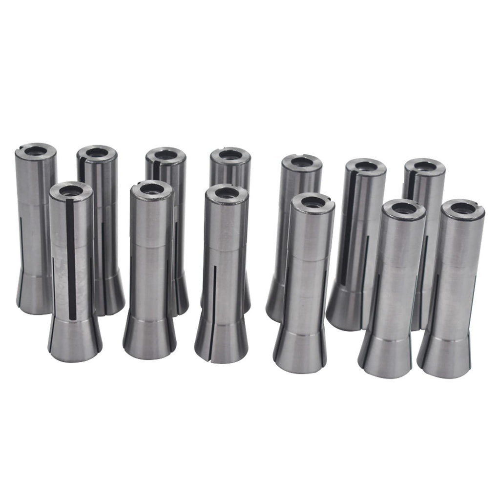 waltyotur R8 Collet Set 1/8-7/8 Inch 0.0006 TIR 13 Pack
