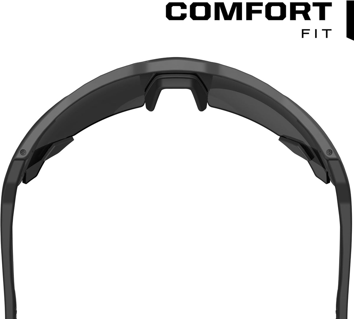 Vision Type-E Safety Glasses with Advanced Anti Fog, Scratch Resistant, Black Half Framed Protective Eyewear