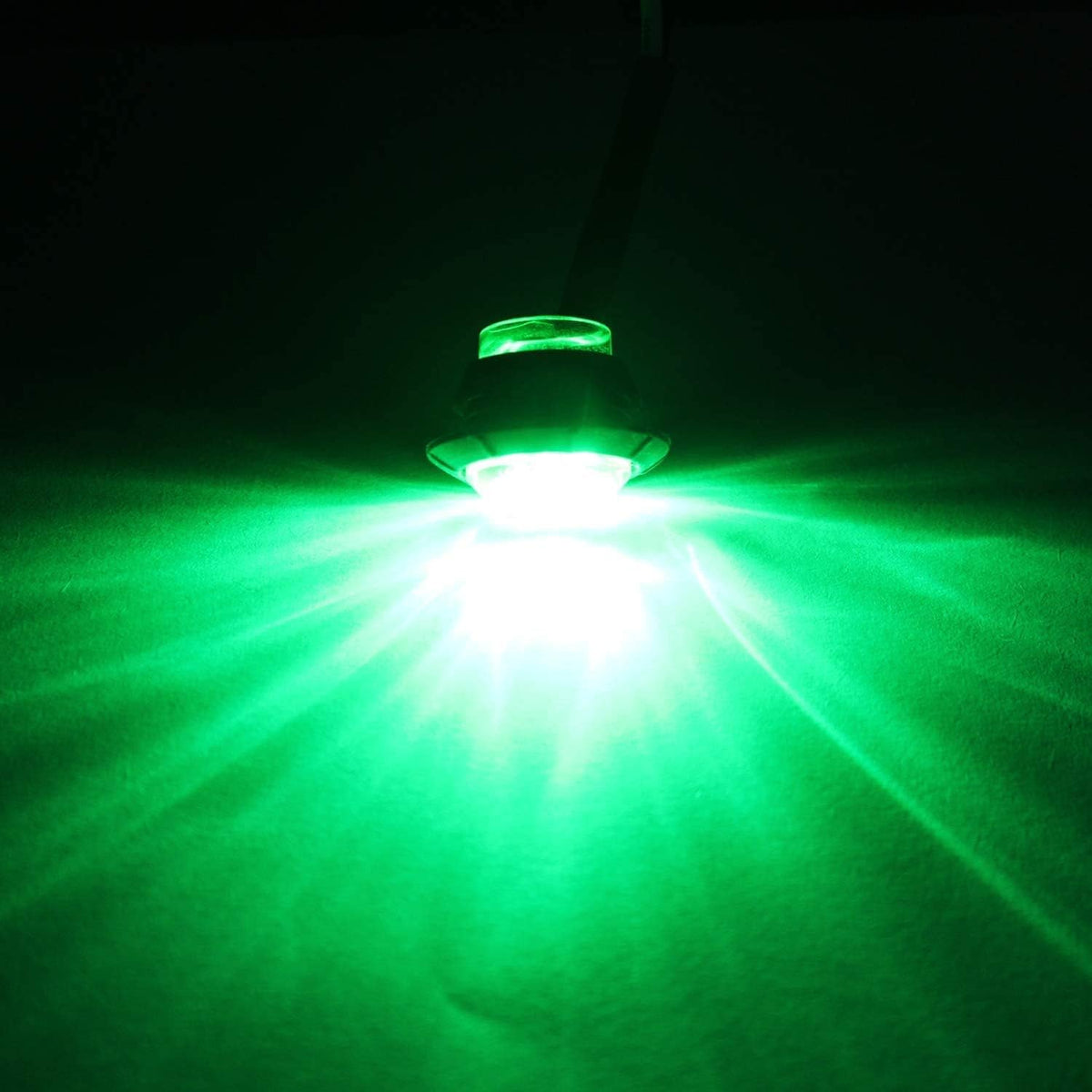 KEING 10 Pack Waterproof Marine Boat LED Lights, LED Underwater Lighting, Utility Led Interior Lights Navigation Lights Deck Courtesy Lights 12V for Yacht Boat Fishing Pontoon Sailboat Kayak (Green)
