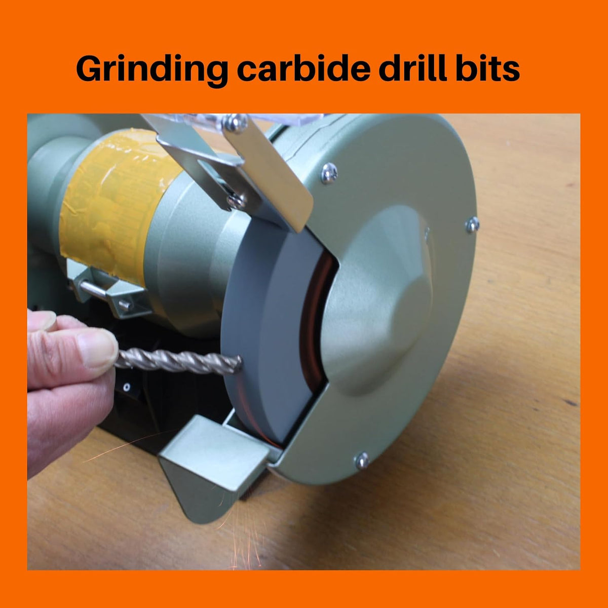 Bench Grinder Wheels 80 Grit 6 inch. Grinding Sharpening Carbide Tools