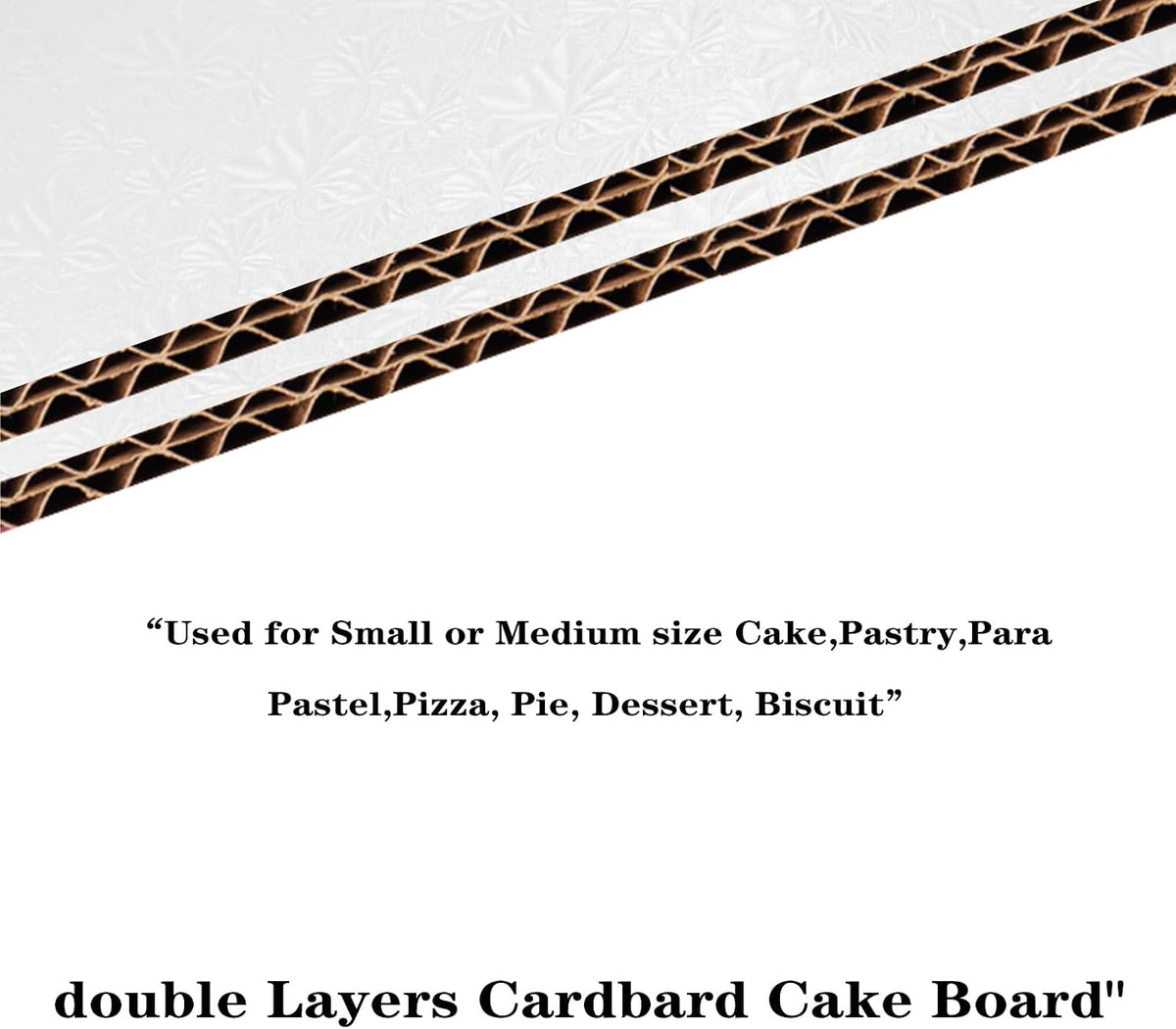 12 Inch Round Cake Boards, 10PACK White Cake Drums, Sturdy Cake Cardboard Bases para Pasteles for Pastry Baking