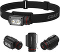 WPH20R 2000 Lumen IP67 Waterproof USB-C Rechargeable+ Headlamp with SPOT and Flood Beams, Pocket and Hat Clip, 6