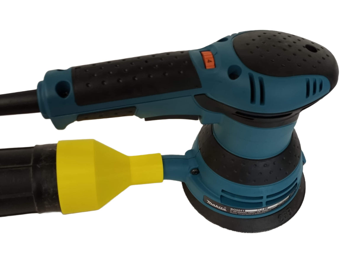 Vacuum Adapter for Makita Sanders - Multiple Sizes - Dust Collection - Galactic Gadgets (2-1/2in - Yellow)