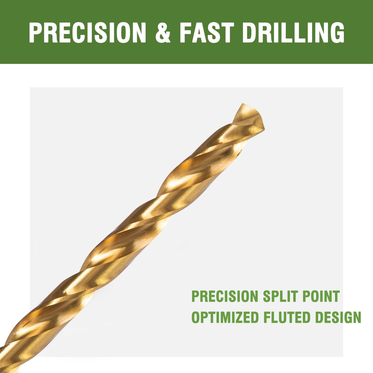 HLOFIZI 1/2 x 12 Inch Extra Long Drill Bit (1 Pack), Aircraft Drill Bit Titanium M2 High Speed Steel for Wood, Plastic, PVC, Thin Metal Sheet